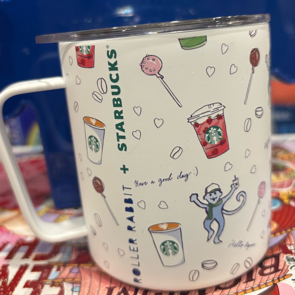 Roller Rabbit X Starbucks Monkey Christmas Mug Cup